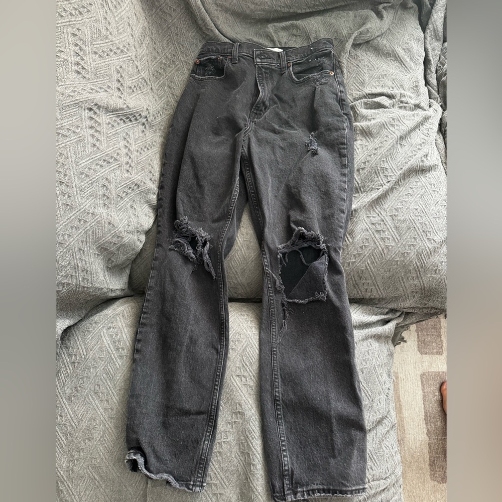 Abercrombie curve love black denim